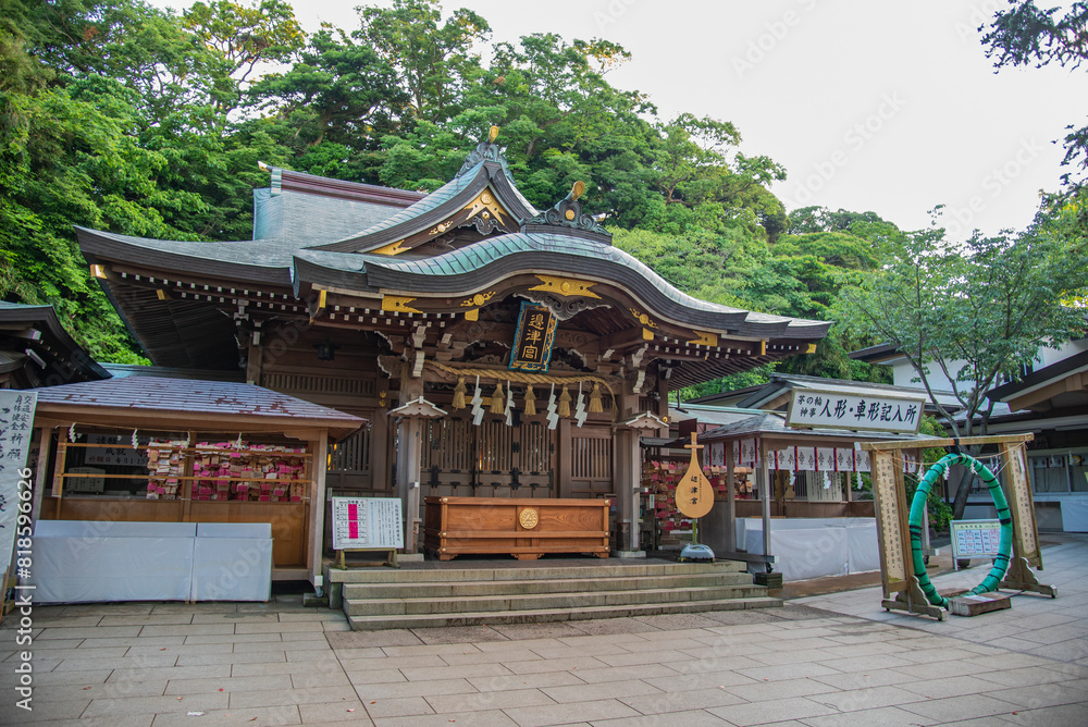 Enoshima Shrine is the most popular destination for tourists in Fujisawa, Kanagawa, Japan Enoshima Shrine is the most popular destination for tourists in Fujisawa, Kanagawa, Japan