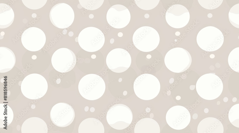 A seamless pattern of overlapping circles in a neutral color palette. AIG51A.