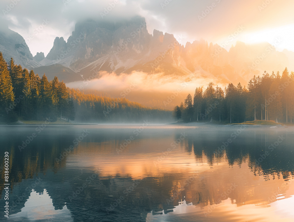 Fototapeta premium lake in the mountains