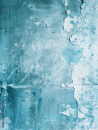 Light blue grunge texture wall. Abstract old grunge texture background with copy space. photo