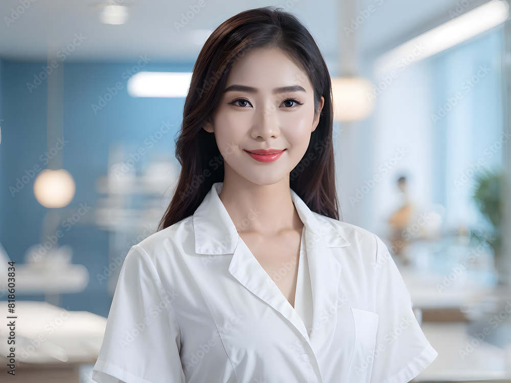 asian woman in a white shirt is posing for a picture asian woman in a white shirt is posing for a picture