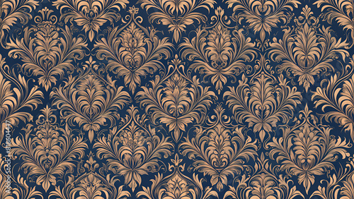 seamless pattern with vintage ornament