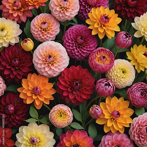 Vibrant Blooms: A Kaleidoscope of Energetic Celebration