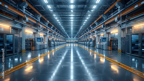 Ultramodern Factory That Embodies the Concept,
A Sneak Peek Into The Future Exploring CuttingEdge Automated Warehouse Logistics And Their Impact On Industry photo