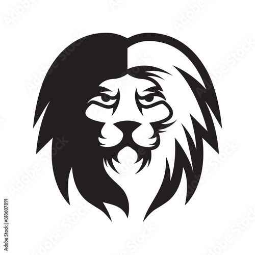 Elegant and dignified lion head logo design