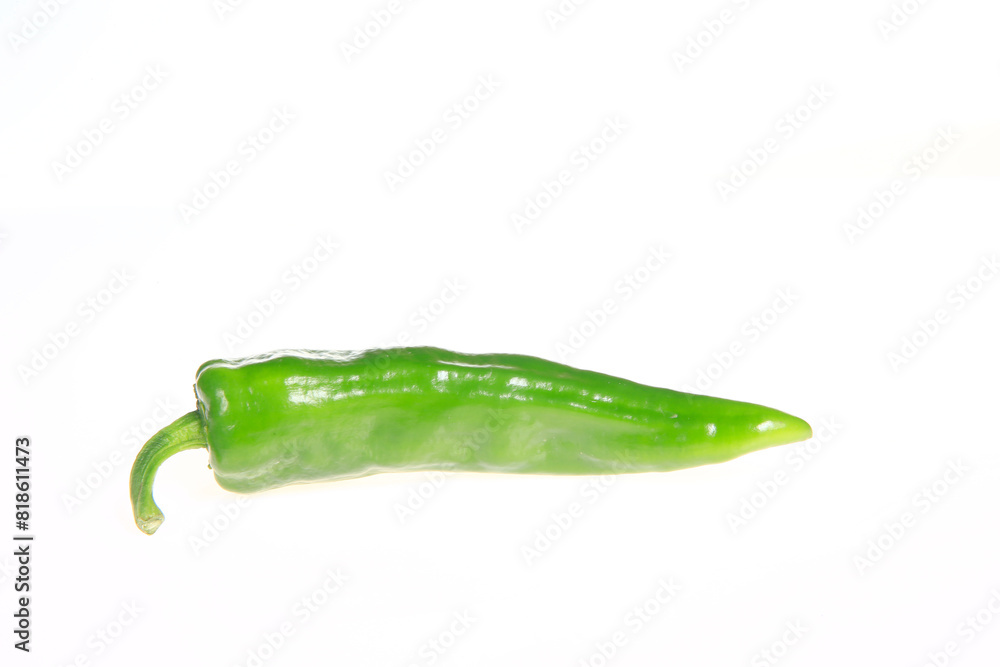 Chilies are isolated in white background Chilies are isolated in white background