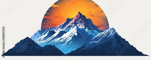Mountain logo vector