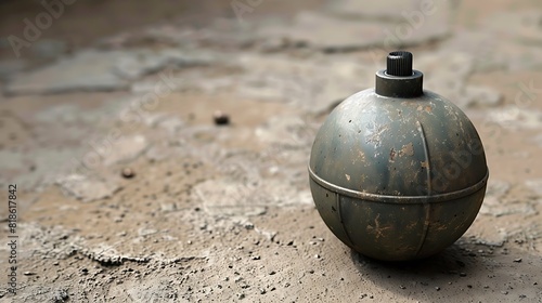 A blank grenade used for training and education purposes in the military