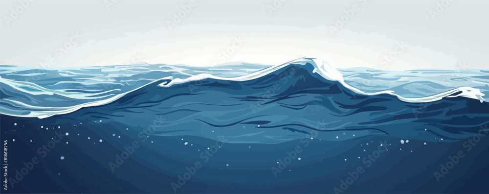 Water | Minimalist and Simple Silhouette - Vector illustration