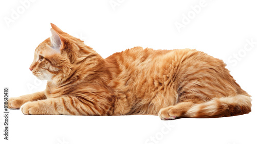 An orange fat cat is very cute