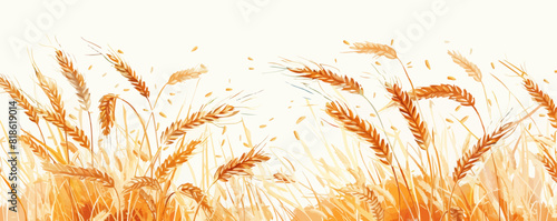 Wheat ears. vector simple illustration