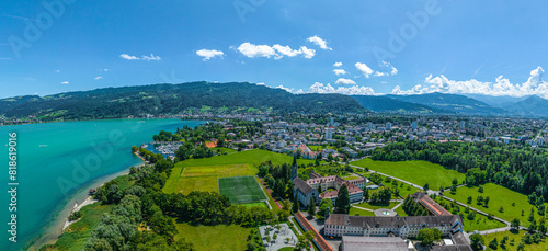Ausblick auf die Region Bregenz am Bodensee nahe Mehrerau photo