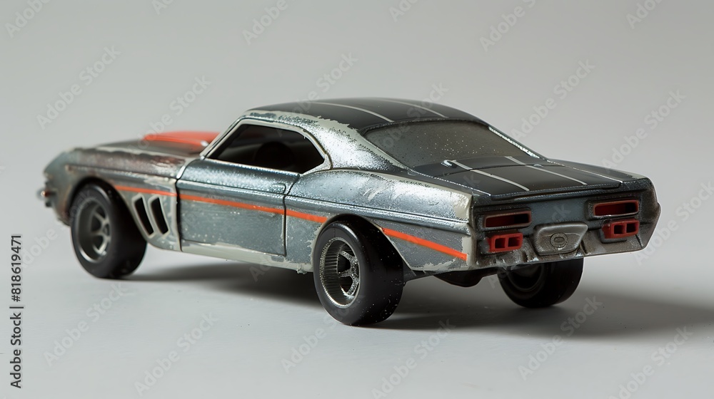 A mattel hot wheels gray toy car A mattel hot wheels gray toy car