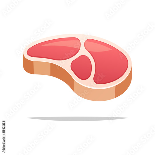 Steak meat vector isolated on white background. © Maman
