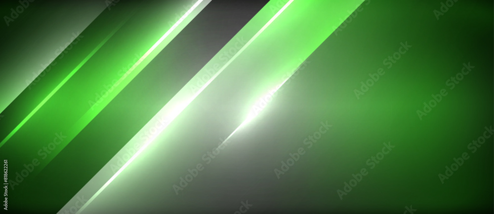 Neon dynamic diagonal light rays background. Techno digital geometric concept design for wallpaper, banner, presentation, background Neon dynamic diagonal light rays background. Techno digital geometric concept design for wallpaper, banner, presentation, background