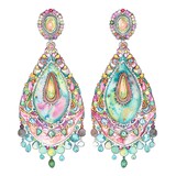 An illustration of a pair of earrings