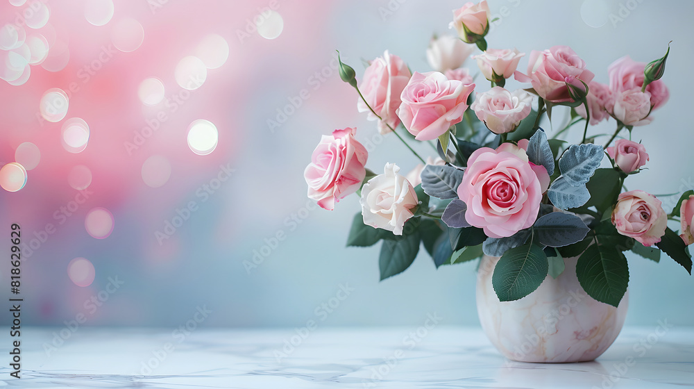 Obraz premium Beautiful flower with blur background AI generated