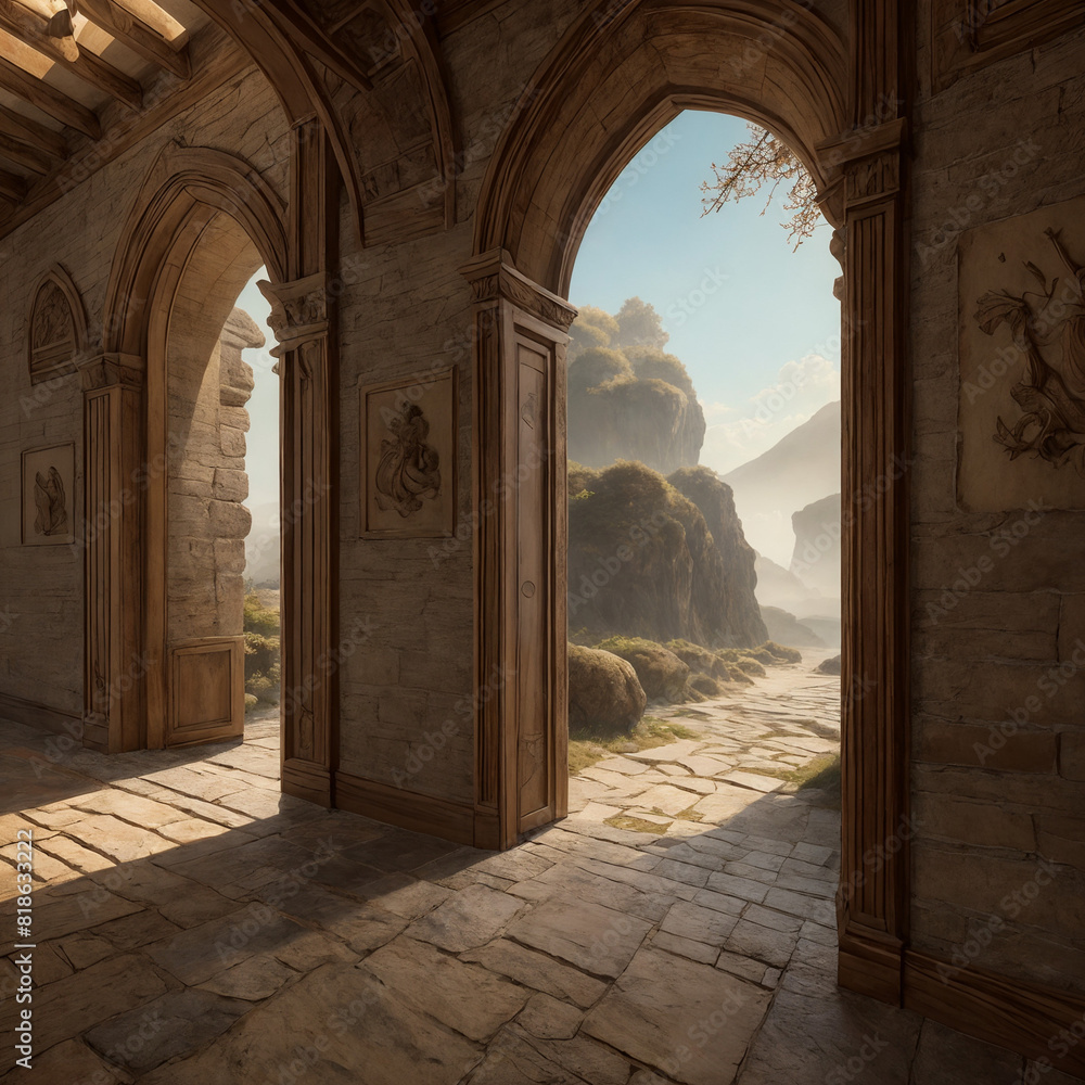 Obraz premium doorway to the sky