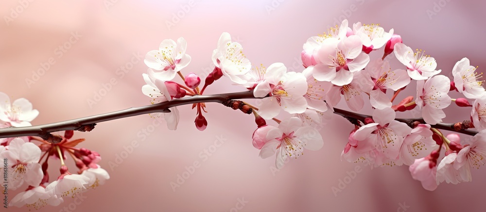 A stunning series of spring flowers showcasing the beauty of cherry blossoms. Creative banner. Copyspace image A stunning series of spring flowers showcasing the beauty of cherry blossoms. Creative banner. Copyspace image