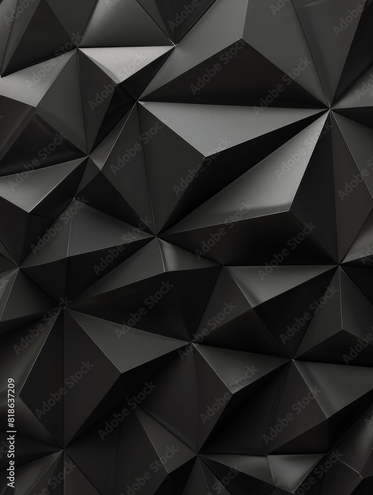 Abstract texture dark black gray background banner panorama long with 3d geometric triangular gradient shapes for website, business, print design template metallic metal paper pattern illustration Abstract texture dark black gray background banner panorama long with 3d geometric triangular gradient shapes for website, business, print design template metallic metal paper pattern illustration