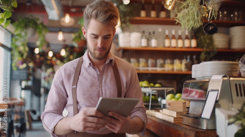 A young entrepreneur pitching a startup idea to potential investors in a trendy cafe, dressed in stylish business casual attire and using a tablet. A young entrepreneur pitching a startup idea to potential investors in a trendy cafe, dressed in stylish business casual attire and using a tablet.