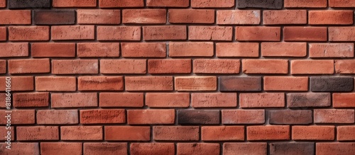 Red brick block background with copy space image