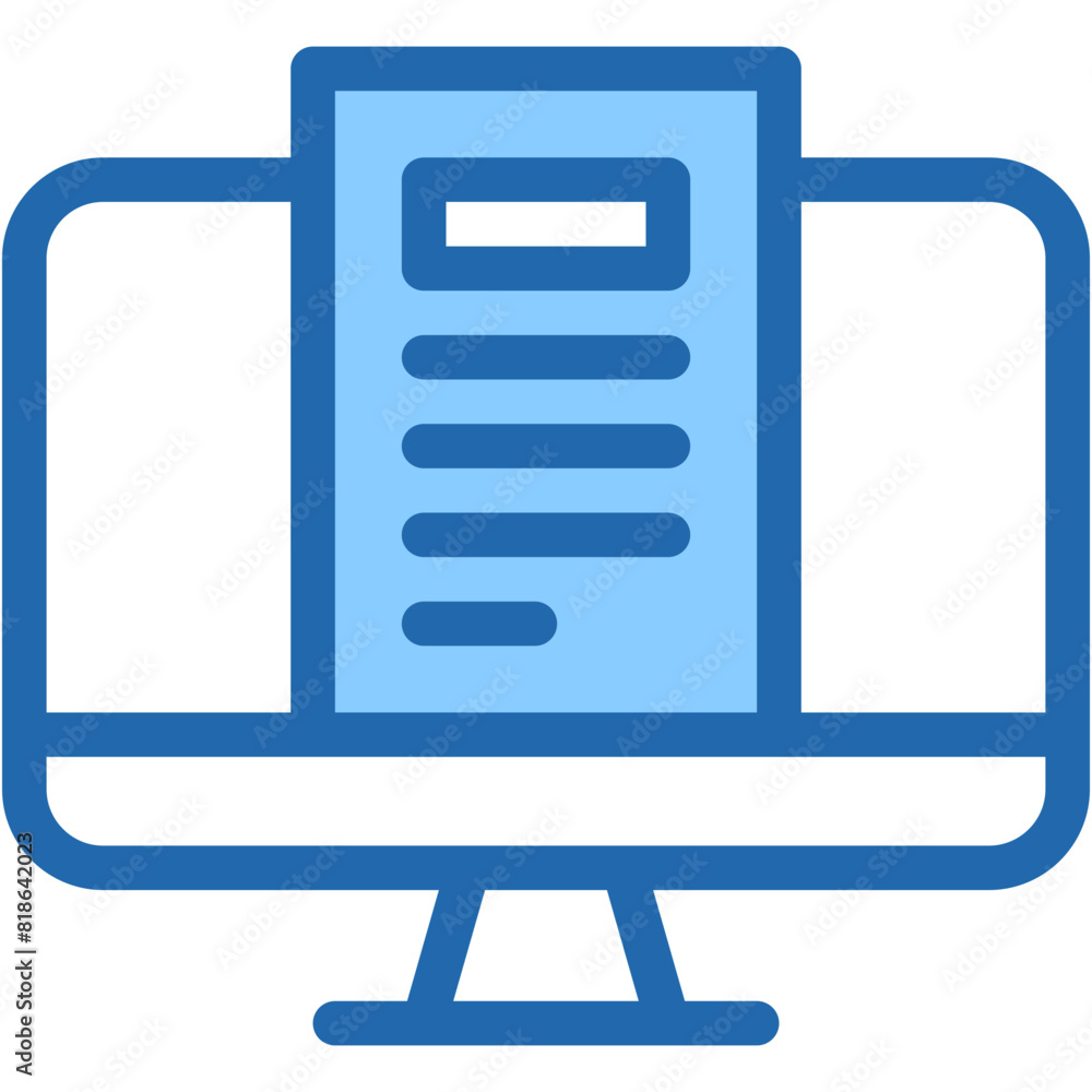 Vector Icon Article, blog, blogging, screen Vector Icon Article, blog, blogging, screen