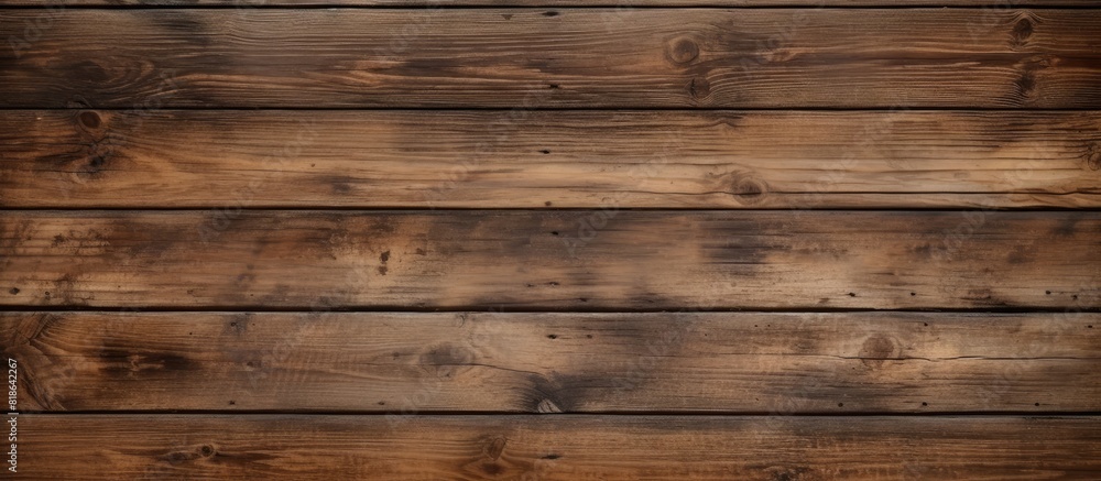 Naklejka premium Design with an old wooden texture background providing copy space image