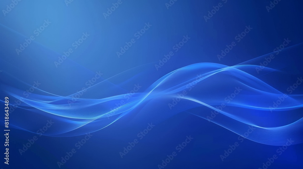 Elegant Blue Background with Central Smoke Wave Stylish Design Elegant Blue Background with Central Smoke Wave Stylish Design
