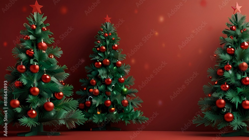 Christmas Tree and decorations Abstract Background Christmas Tree and decorations Abstract Background