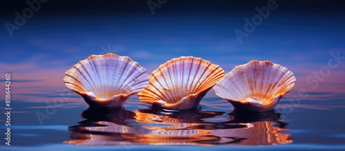 The image features 3 shells with copy space