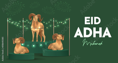 Eid al Adha Poster Design Illustration