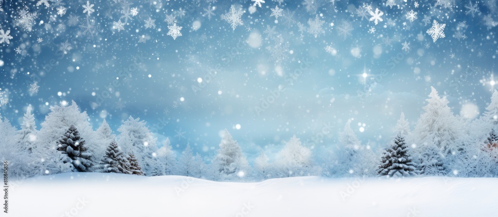 The Christmas decoration creates a beautiful snowy background with ample copy space for images The Christmas decoration creates a beautiful snowy background with ample copy space for images