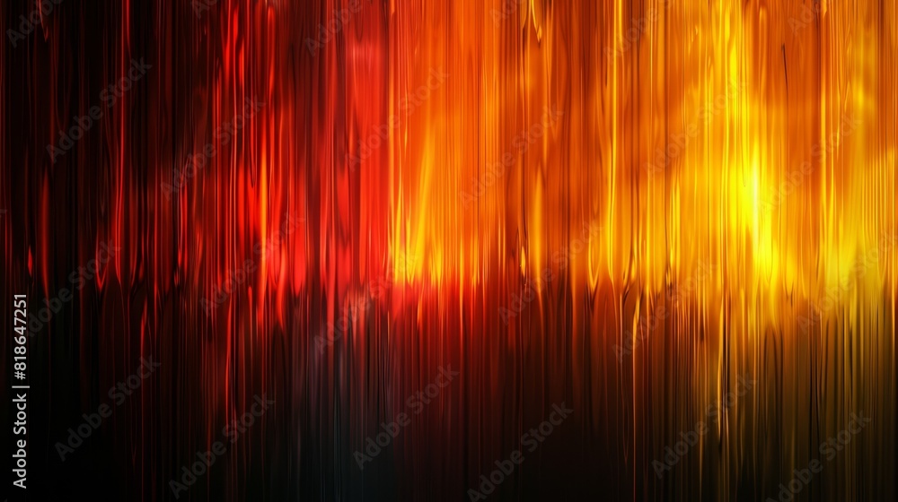 Fiery Red to Golden Yellow Gradient in Digital Art - Energetic and Warm Color Transition on Black Background