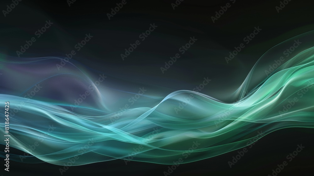 Serene Mint Green to Sky Blue Gradient on Black Background - High Contrast Digital Art with Tranquil Pastel Tones Serene Mint Green to Sky Blue Gradient on Black Background - High Contrast Digital Art with Tranquil Pastel Tones