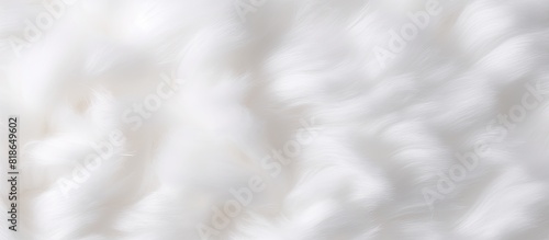 Closeup of a white fabric with a soft wool texture creating a natural and textured backdrop for a copy space image