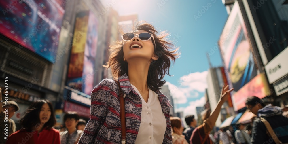 Sunlit Stroll: A Vibrant Day in the City Sunlit Stroll: A Vibrant Day in the City
