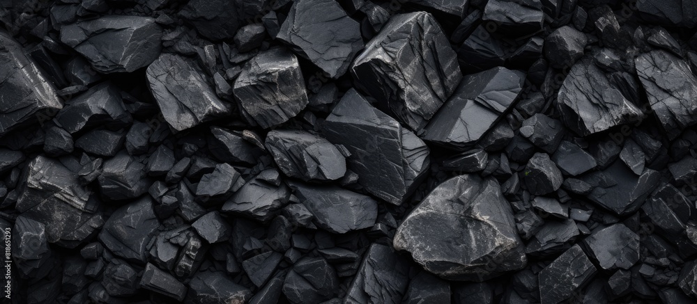 A background image displaying the texture of black rocks with space available for adding other elements. with copy space image. Place for adding text or design A background image displaying the texture of black rocks with space available for adding other elements. with copy space image. Place for adding text or design