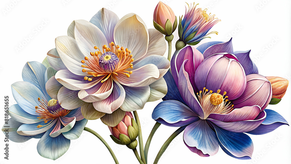 flowers arranged on a wide flowers arranged on a wide