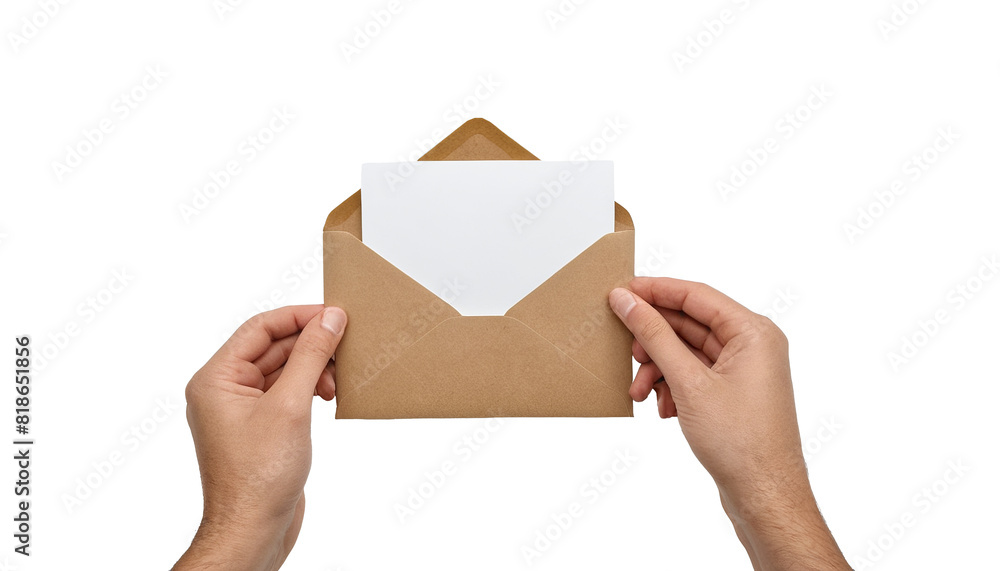 Blank Envelope and Card for Message Blank Envelope and Card for Message