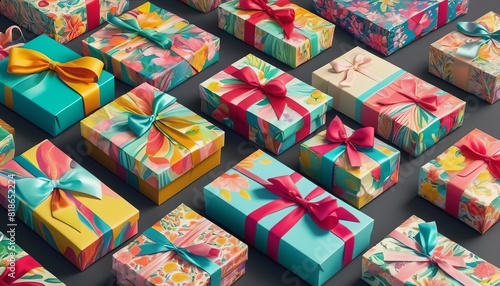 Vibrant Floral Gift Boxes © Eliane