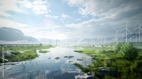 In a world brimming with hope and environmental responsibility, we see communities working together to create a sustainable future with renewable energy.