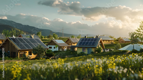 In a world brimming with hope and environmental responsibility, we see communities working together to create a sustainable future with renewable energy.