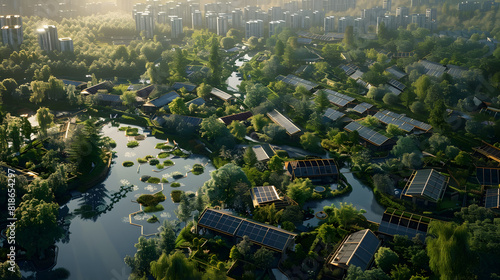 In a world brimming with hope and environmental responsibility, we see communities working together to create a sustainable future with renewable energy.