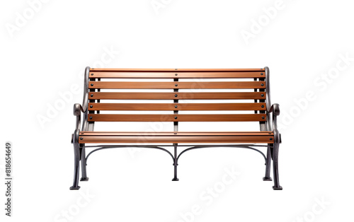 Bench with Adjustable Backrest Angles, Flexing to Fit Your Preferred Seating Posture Isolated on a Transparent Background PNG. © Haider