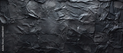 A black metallic wall cover...