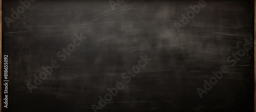 A dark blackboard background with the textured appearance of chalk creating a perfect copy space image for a school education themed learning board concept