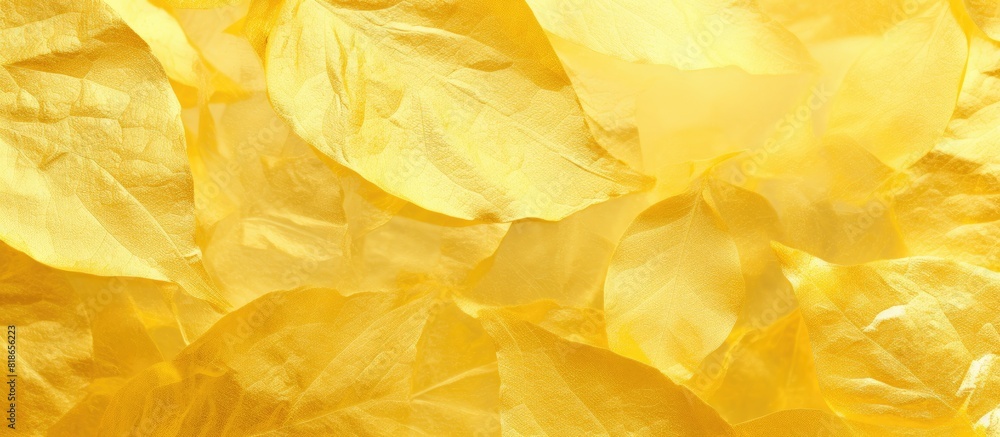 A background image with a shiny yellow leaf gold foil texture provides a perfect copy space for your designs A background image with a shiny yellow leaf gold foil texture provides a perfect copy space for your designs