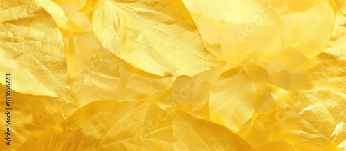 Wallpaper Mural A background image with a shiny yellow leaf gold foil texture provides a perfect copy space for your designs Torontodigital.ca