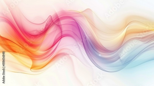 Abstract Colorful Background with Blurred Waves